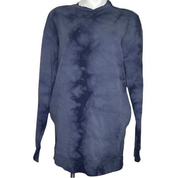 Asos blue tie dye long sweatshirt size 4 - Picture 2 of 7